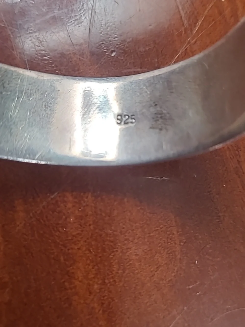 Heavy Sterling Cuff Bracelet With Lucky Elephant Design - Picture 4 of 4